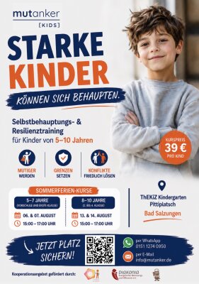 Selbstbehauptungs- &amp; Resilienztraining für Kinder von 5–7 Jahren.STARKE KINDER KÖNNEN SICH BEHAUPTEN