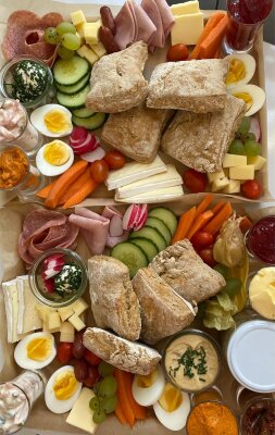 Frühstück in Sommerfeld am Bahnhof