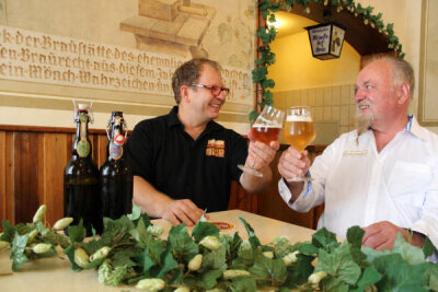 Biertastings im Bayerischen Brauereimuseum (Bild vergr&ouml;&szlig;ern)