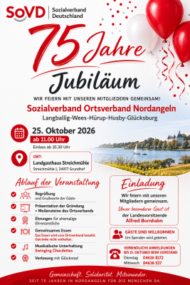 Flyer mit allen Informationen zum Jubiläum