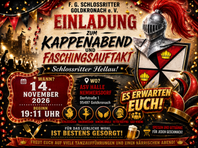 Plakat für Veranstaltung