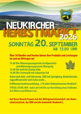 Einladung zum Herbstmarkt