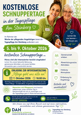 Veranstaltung: &bdquo;Pflege geht uns alle an&ldquo; Mi 07.​10.​2026