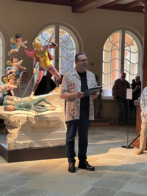 Christoph Tannert bei der Eröffnung des 31. ROHKUNSTBAU