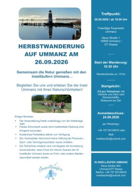 Veranstaltung: Herbstwanderung auf Ummanz Sa 26.​09.​2026