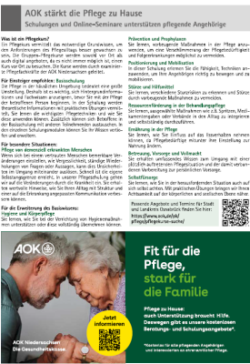 Veranstaltung: Pflegeschulung - Selbstf&uuml;rsorge Di 06.​10.​2026