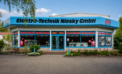Außenansicht des Fachgeschäfts von ETN-Niesky (Bild vergr&ouml;&szlig;ern)