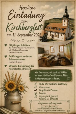 Einladung Kirchbergfest 11.09.2026 Helmershausen