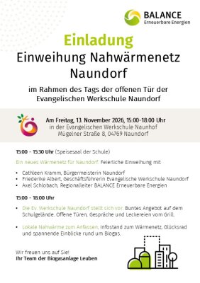 Einladungsflyer mit Programm.