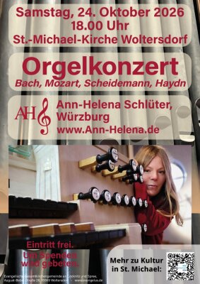 Veranstaltungsplakat Orgelkonzert