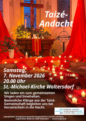 Ankündigung Taizé-Andacht