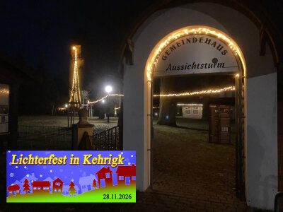 Lichterfest am Aussichtsturm