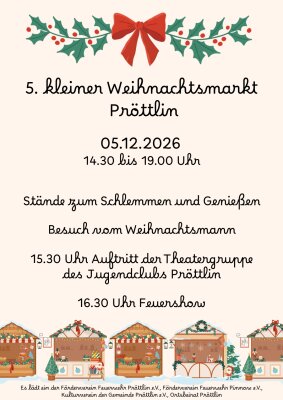 Programm Weihnachtsmarkt