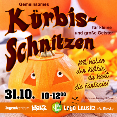 Kürbis schnitzen am 31.10.2026 (Bild vergr&ouml;&szlig;ern)