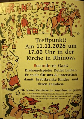 Veranstaltung: Martinsumzug in Rhinow Mi 11.11.2026
